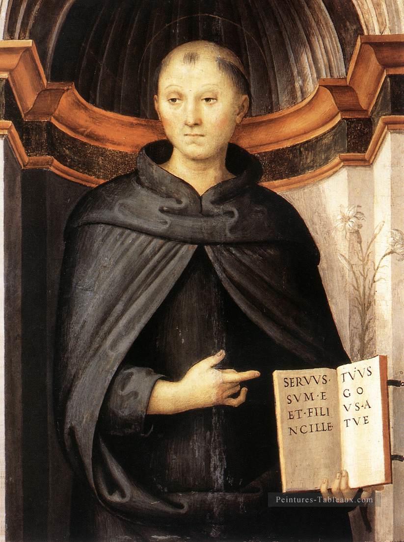 Saint Nicolas de Tolentino 1507 Renaissance Pietro Perugino Peintures à l'huile